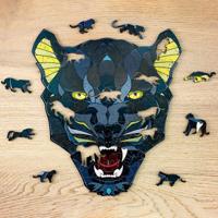 Eco Wood Art Houten Puzzel Panter - thumbnail