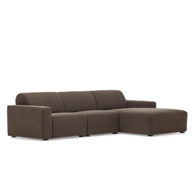 Hoekbank Brooklyn Bruin Stof