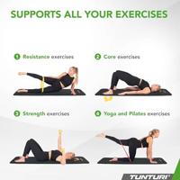 Tunturi NBR Robuuste oefenmat Zwart - thumbnail