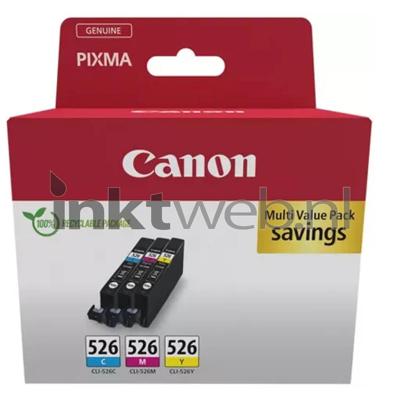 Canon Inktcartridge CLI-526 Origineel Combipack Cyaan, Magenta, Geel 4541B018 Canon Inktcartridge CLI-526 Origineel Combipack Cyaan, Magenta, Geel 4541B018