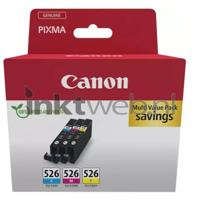 Canon Inktcartridge CLI-526 Origineel Combipack Cyaan, Magenta, Geel 4541B018 - thumbnail