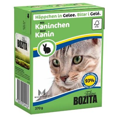 BOZITA Konijn in gelei - Natvoer voor katten - 370g