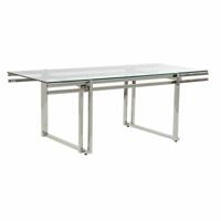 Hoofdtafel DKD Home Decor Kristal Roestvrij staal 120 x 60 x 45 cm Aluminium - thumbnail