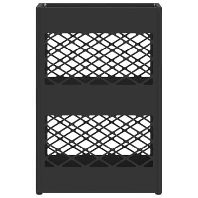 VidaXL Paraplu standaard zwart 28 x 12 x 41 cm staal VidaXL Paraplu standaard zwart 28 x 12 x 41 cm staal