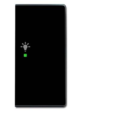 Busch-Jaeger 2CKA006220A0062 Wipschakelaar licht Afdekking 2-voudig Carat Antraciet, Zwart-grijs 1 stuk(s)