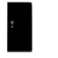 Busch-Jaeger 2CKA006220A0062 Wipschakelaar licht Afdekking 2-voudig Carat Antraciet, Zwart-grijs 1 stuk(s) - thumbnail