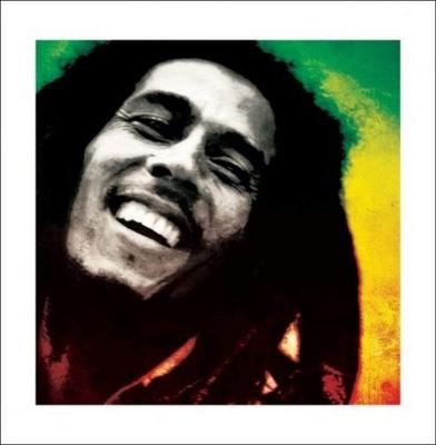 Kunstdruk Bob Marley - Paint 40x40cm Kunstdruk Bob Marley - Paint 40x40cm