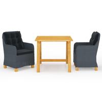 3-delige Tuinset donkergrijs - thumbnail