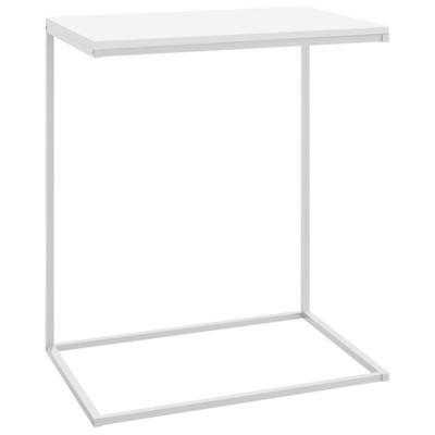 VidaXL Bijzettafel 55x35x66 cm bewerkt hout wit VidaXL Bijzettafel 55x35x66 cm bewerkt hout wit