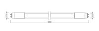 LEDVANCE LED-buis-Buis Energielabel: F (A - G) G13 T8 8 W = 18 W Koudwit 1 stuk(s) (Ø x h) 27.8 mm x 27.8 mm - thumbnail