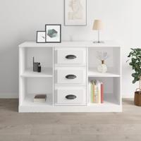 Dressoir 104,5x35,5x67,5 cm bewerkt hout wit - thumbnail