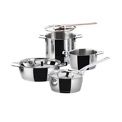 Alessi Pannenset Pots&Pans - AJM100S7 - door Jasper Morrison - 4 Delig