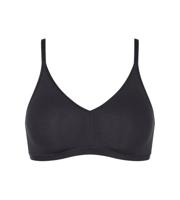 Katoenen soft Bh zonder beugel - Daily Cotton soft bra - Biologisch katoenen bralette met sluiting - thumbnail