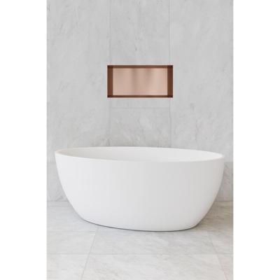 Hotbath &More Inbouwnis - 30 x 60 x 10 cm - Frameless - Geborsteld Koper PVD