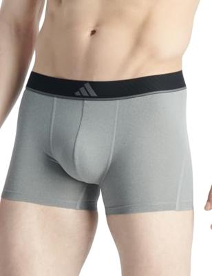 Adidas Boxershorts Micro flex Trunk 3-pack zwart grijs