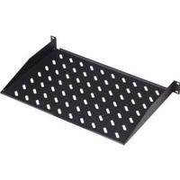Digitus DN-19 TRAY-1-400-SW 19 inch Apparaatbodem voor patchkast 1 HE Vast inbouw Geschikt voor kastdiepte: vanaf 600 mm Zwart (RAL 9005) - thumbnail