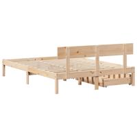 Bedframe zonder matras massief grenenhout 140x190 cm - thumbnail