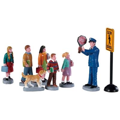Kerstfiguur The crossing guard set of 8 LEMAX - Lemax