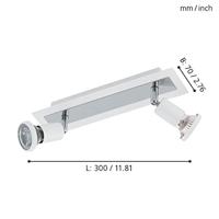 Eglo LedspotSarria 2-lichts wit - 94959 - thumbnail