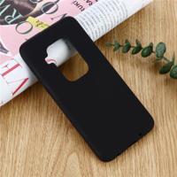 Effen kleur Liquid silicone schokbestendig volledige dekking Case voor Motorola One zoom (zwart) - thumbnail