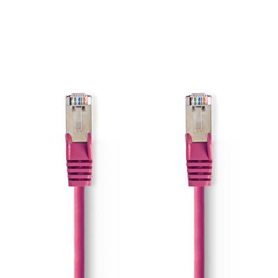 CAT5e SF/UTP-Netwerkkabel | RJ45 Male - RJ45 Male | 20 m | Roze