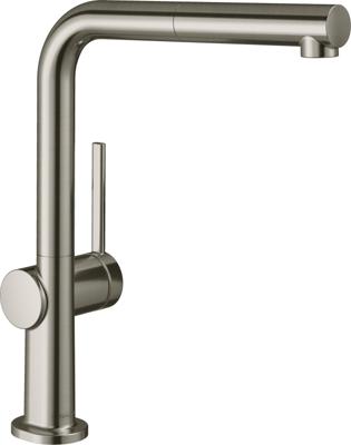 Hansgrohe Talis M54 ééngreeps keukenmengkraan 270 met uittrekbare uitloop en sBox, rvs look