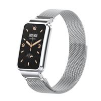 Milanese loop bandje met case - Zilver - Xiaomi Smart Band 7 Pro - thumbnail