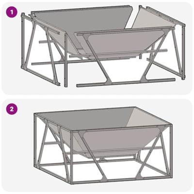 Vuurkorf Zwart 80 x 80 x 40 cm Koudgewalst staal
