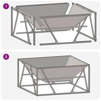 Vuurkorf Zwart 80 x 80 x 40 cm Koudgewalst staal - thumbnail