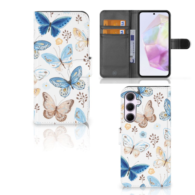Telefoonhoesje | Met pasjeshouder | voor Samsung Galaxy A35 Vlinder