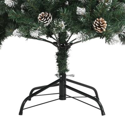 VidaXL Kunstkerstboom met standaard 150 cm pvc groen