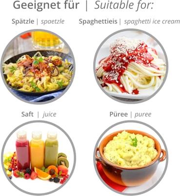 Westmark 61202260 Spuit- en aardappelpers „Spetlechef” zilver 42 cm, handgeschuurd