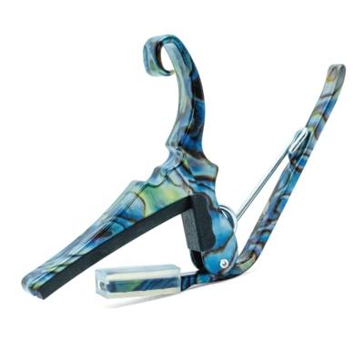 Kyser Quick-Change Acoustic Guitar Capo Abalone capo voor westerngitaar