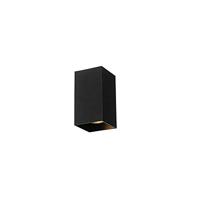 QAZQA Design vierkante wandlamp zwart - Sabbir - thumbnail