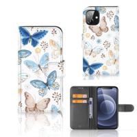 Telefoonhoesje | Met pasjeshouder | voor Apple iPhone 12 Mini Vlinder - thumbnail