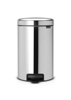 Brabantia pedaalemmer newlcon 12 liter brilliant steel - thumbnail