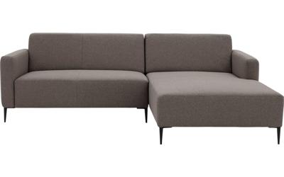 Goossens Bank Key West bruin, stof, 2-zits, modern design