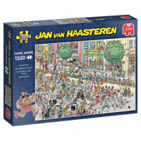 Jan Van Haasteren legpuzzel - een naaldhak te hoog - 1500st. - thumbnail