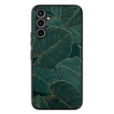 Samsung Galaxy A54 hoesje - Monstera leaves Samsung Galaxy A54 hoesje - Monstera leaves