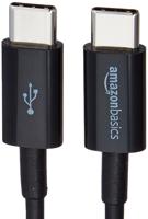 Amazon Basics USB-C to USB-C 2.0 Fast Charger Cable, 480Mbps Speed, USB-IF Certified, for Apple iPhone 15, iPad, Samsung Galaxy, Tablets, Laptops, 3 Foot, Black - thumbnail