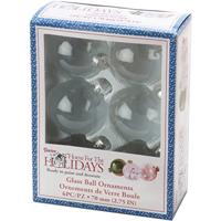 Darice • kerstbal glas 70mm 6pcs - thumbnail