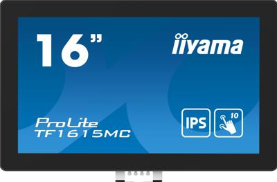 Iiyama ProLite TF1615MC-B1 Touchscreen monitor Energielabel: E (A - G) 39.6 cm (15.6 inch) 1920 x 1080 Pixel 16:9 25 ms HDMI, DisplayPort, VGA, Audio-Line-out Iiyama ProLite TF1615MC-B1 Touchscreen monitor Energielabel: E (A - G) 39.6 cm (15.6 inch) 1920 x 1080 Pixel 16:9 25 ms HDMI, DisplayPort, VGA, Audio-Line-out