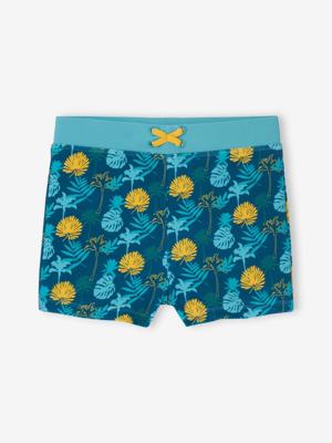 Zwemshort voor jongens met tropische print dennen