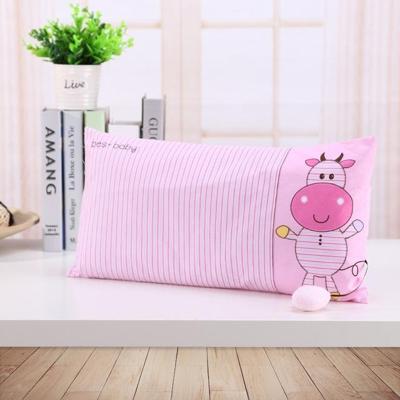 Kids Striped Cute Calf Cartoon Character Cushion Baby Care(Pink)