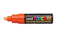 Paintmarker uni posca pc8k b schuin fluor oranje - thumbnail