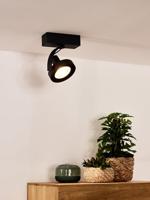 Lucide DORIAN - Plafondspot - Ø 11,7 cm - LED Dim to warm - GU10 (ES111) - 1x12W 2200K/3000K - Zwart - thumbnail