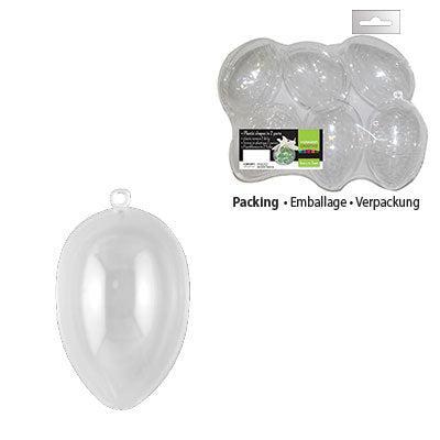 Vaessen Creative • plastic ei 2-delig pre-packed 9x6.2cm 4pcs