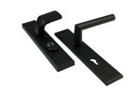 AMI Veiligheidsbeslag 251/15 Kt92 Knop 144, Deurkruk 374 Profielcilinder 92 Zwart Deurdikte 38/42 R9005Str - 739760 - thumbnail