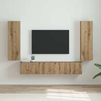 TV Wandkast 2 pcs Ambachtelijk eiken 30 x 31 x 100 cm - thumbnail