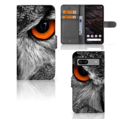 Google Pixel 7A | Telefoonhoesje | Met pasjeshouder | Uil Google Pixel 7A | Telefoonhoesje | Met pasjeshouder | Uil